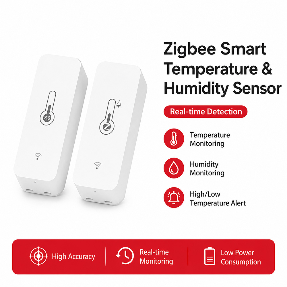 Digital Hygrometer Probe - Sensore di Temperatura e Umidità Zigbee,